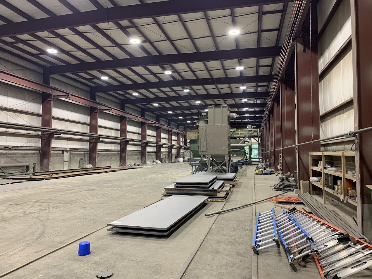Crew performing Additional Services on a prepared industrial property in Midland - TX during active site work
